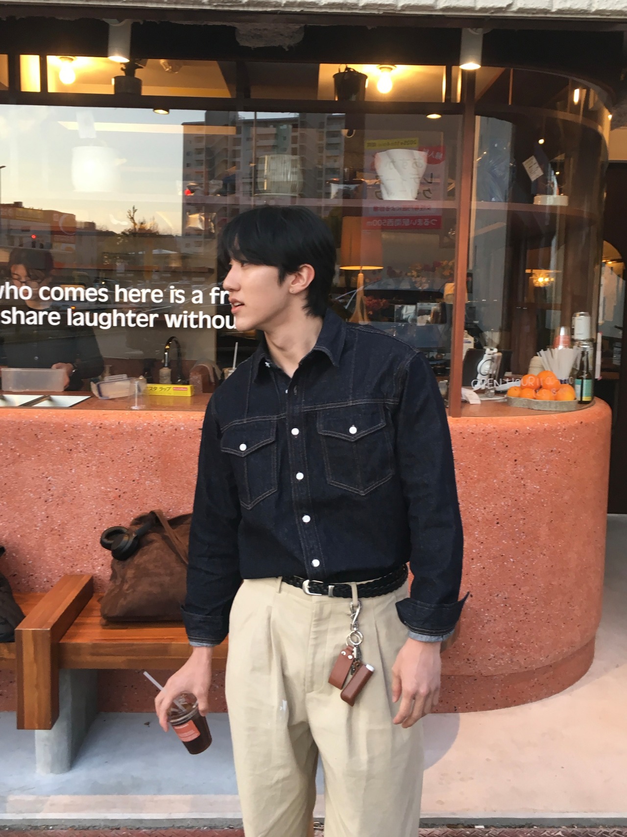 Vintage Western Washed Denim Shirt (3color) - 7