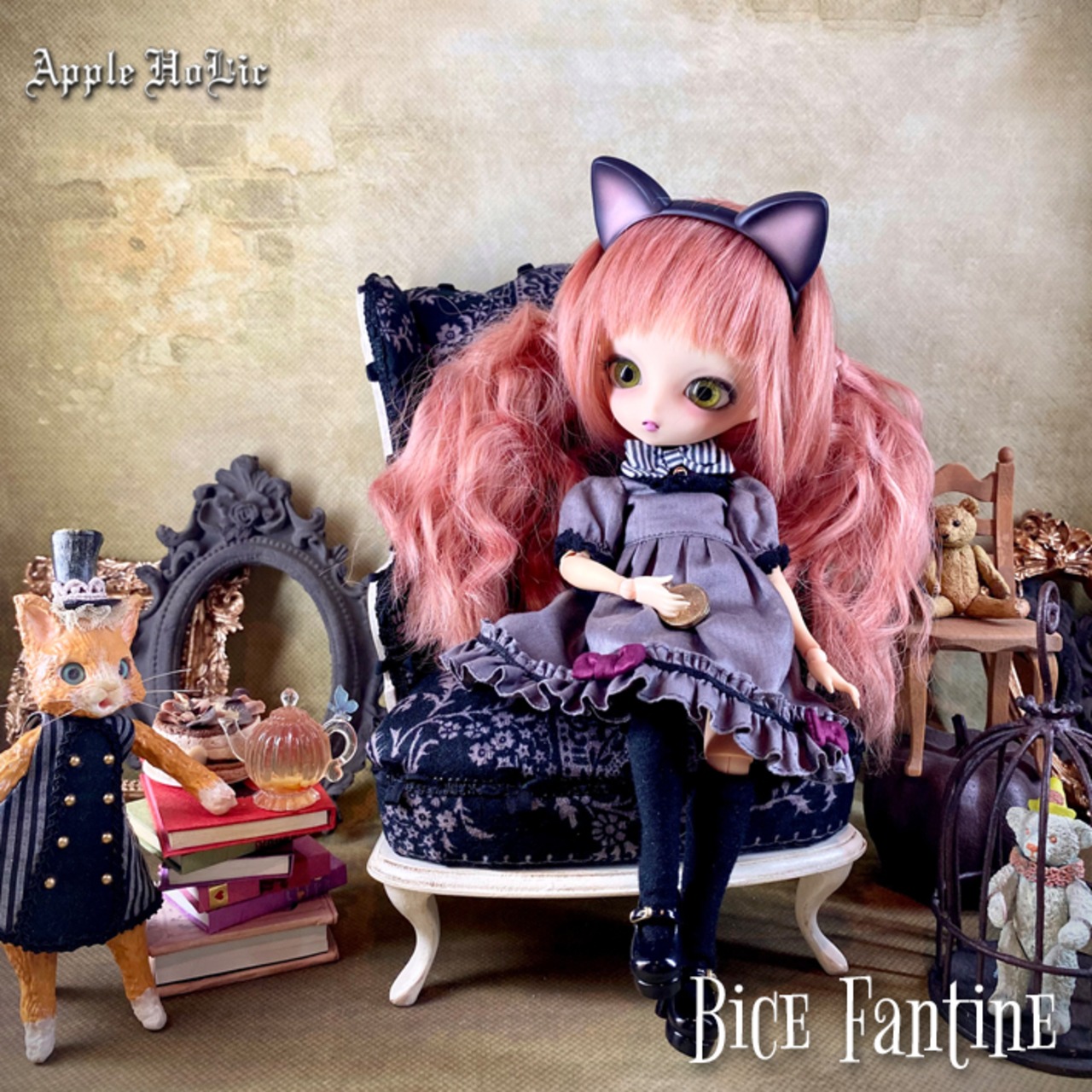 ドール チェア L　Bice Fantine Black ・ビーチェ ファンタイン ブラック　1/6