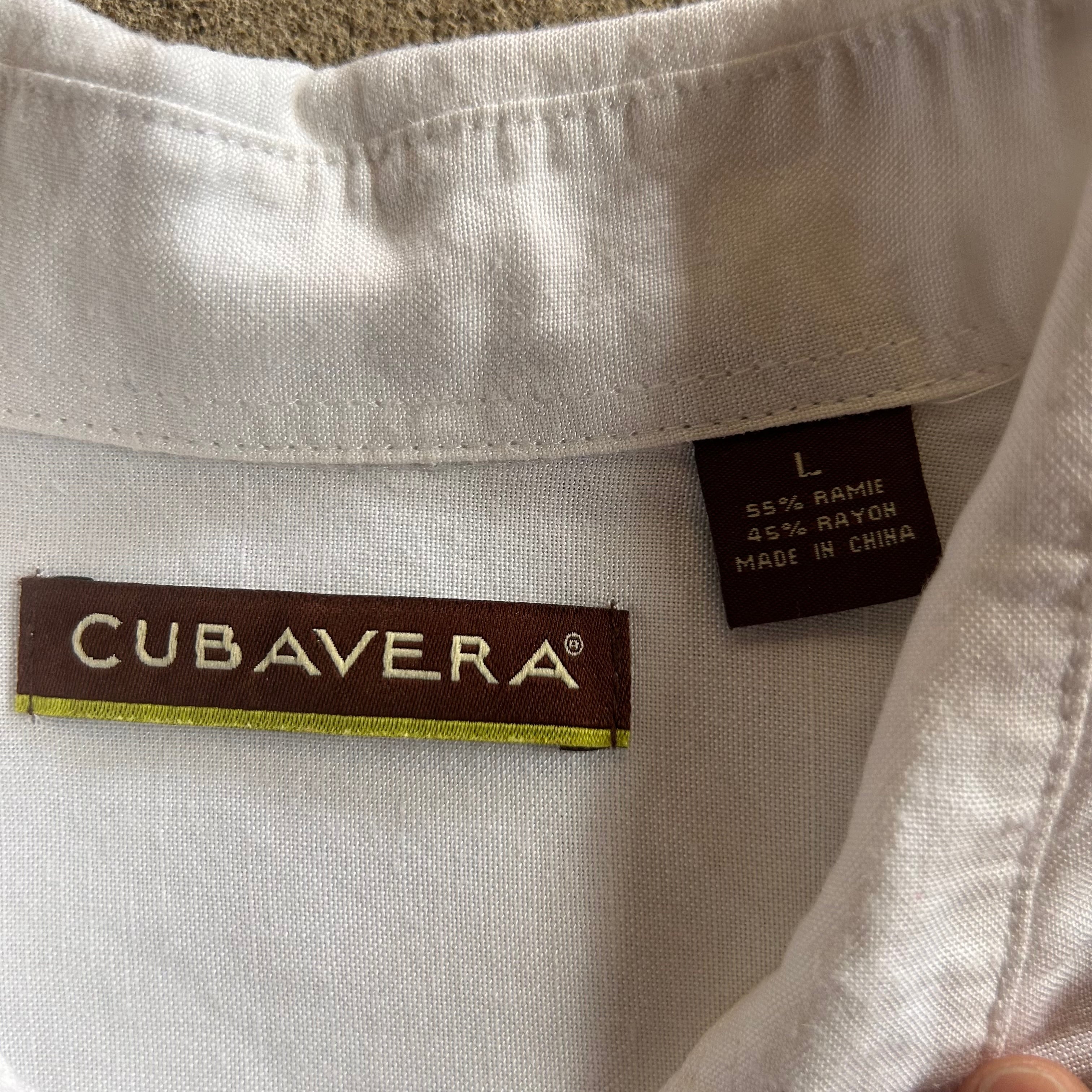 CUBAVERA S/S ramie rayon shirt キューバベラ ラミー レーヨン混 半袖