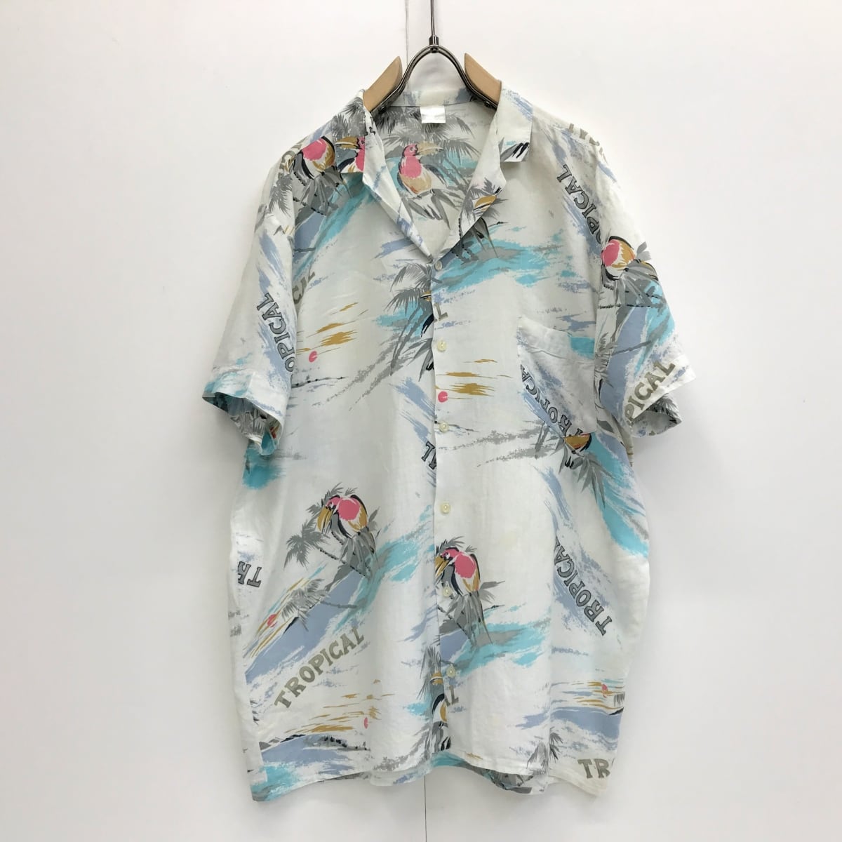 VINTAGE 80〜90年代 TROPICAL ポルトガル製 コットン アロハ ...