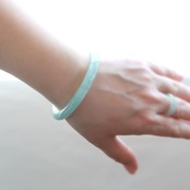 【内径約56mm 】透明感抜群！バングル A貨翡翠 jd_bg1221