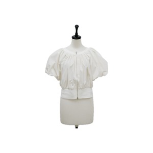 Gathered puff sleeve blouson