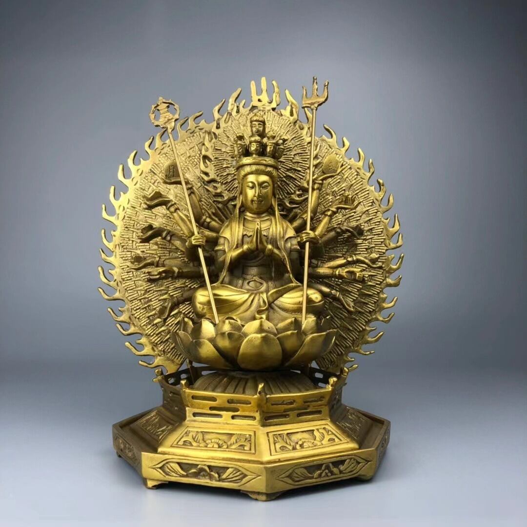 千手観音 観音菩薩 神 仏 仏様 縁起物 幸運 長寿 縁起物 魔除け 厄除