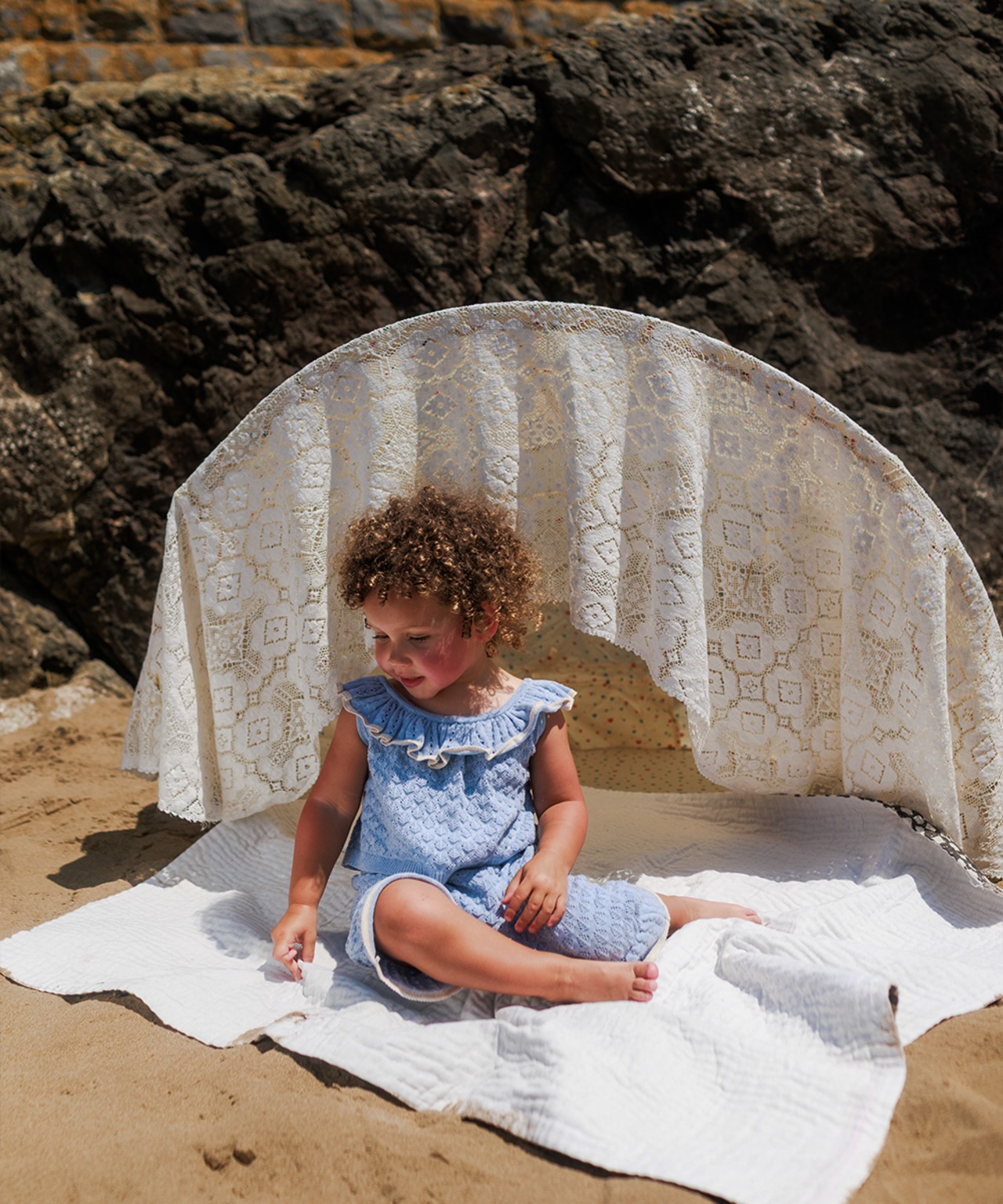 MABLI　ELENA VEST - LIGHT CHAMBRAY(18m,2y)