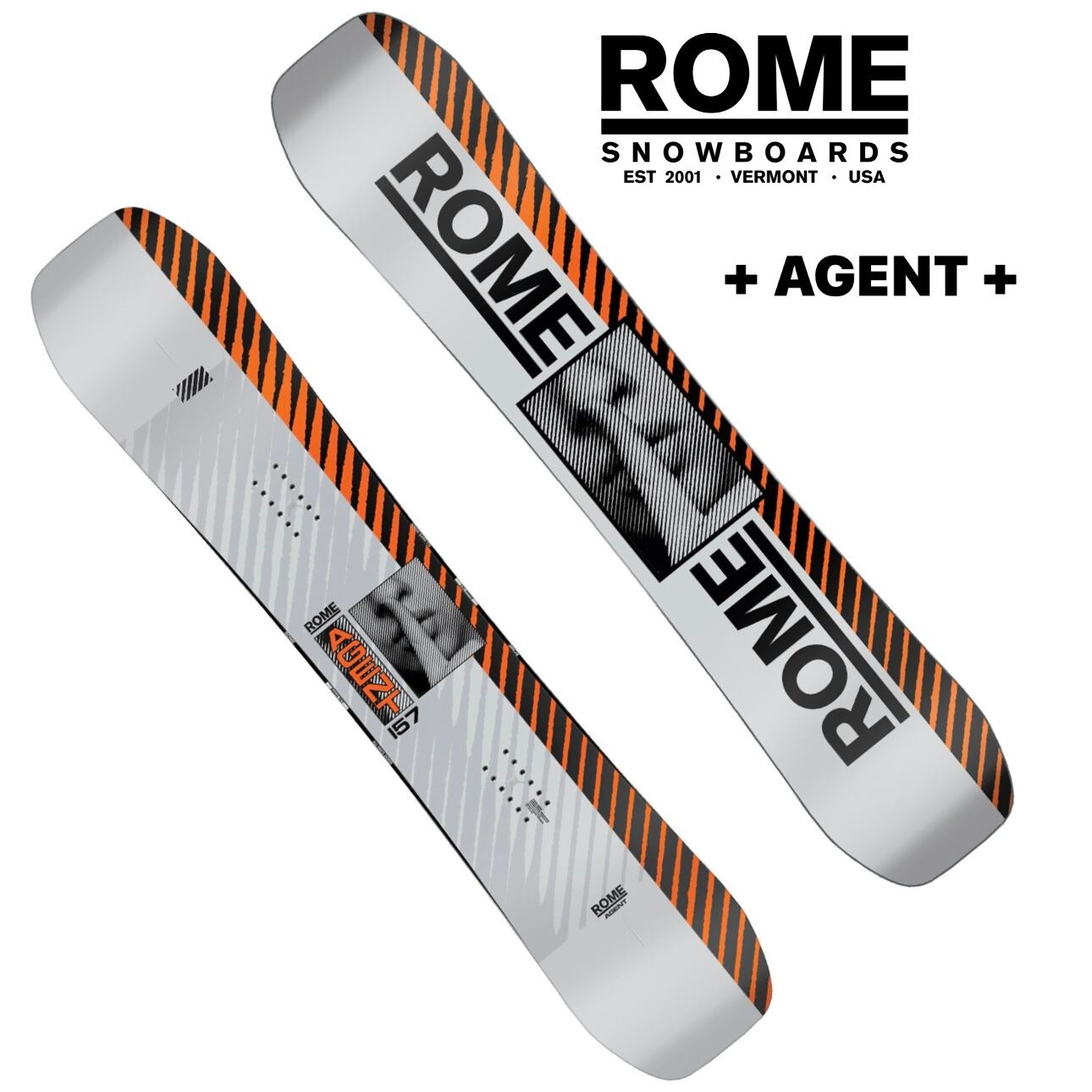 ROME ローム】AGENT 挽き 154 メンズスノーボード ジャンク
