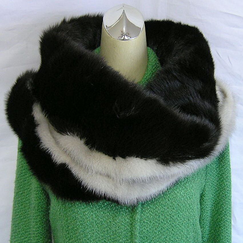 スヌード　ケープ　ブラック　毛皮 スヌードケープブラック毛皮