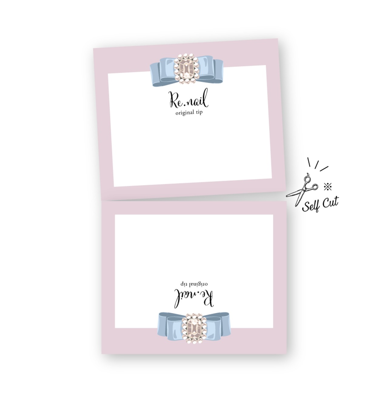 リボンジュエルデザイン ｜ アクセサリー台紙 ｜ cd_00419