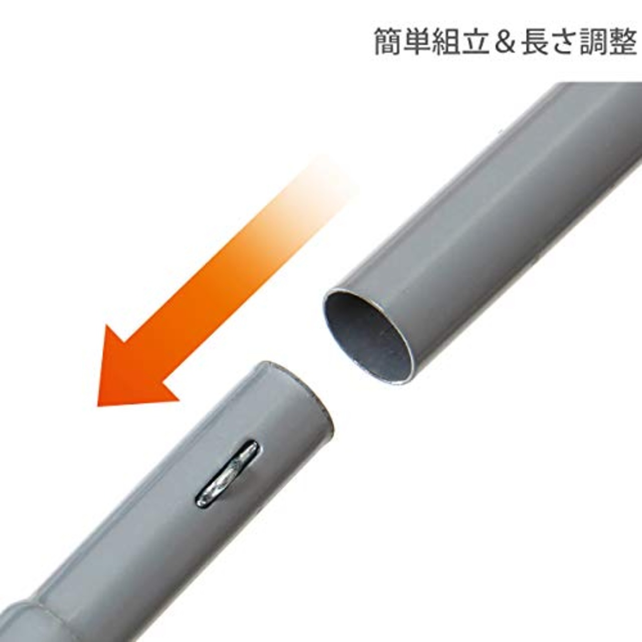 DOD(ディーオーディー) テント タープポール 2本セット ペグ&ロープ&収納袋付 レッド (約)直径1.5×長さ170cm XP-01R