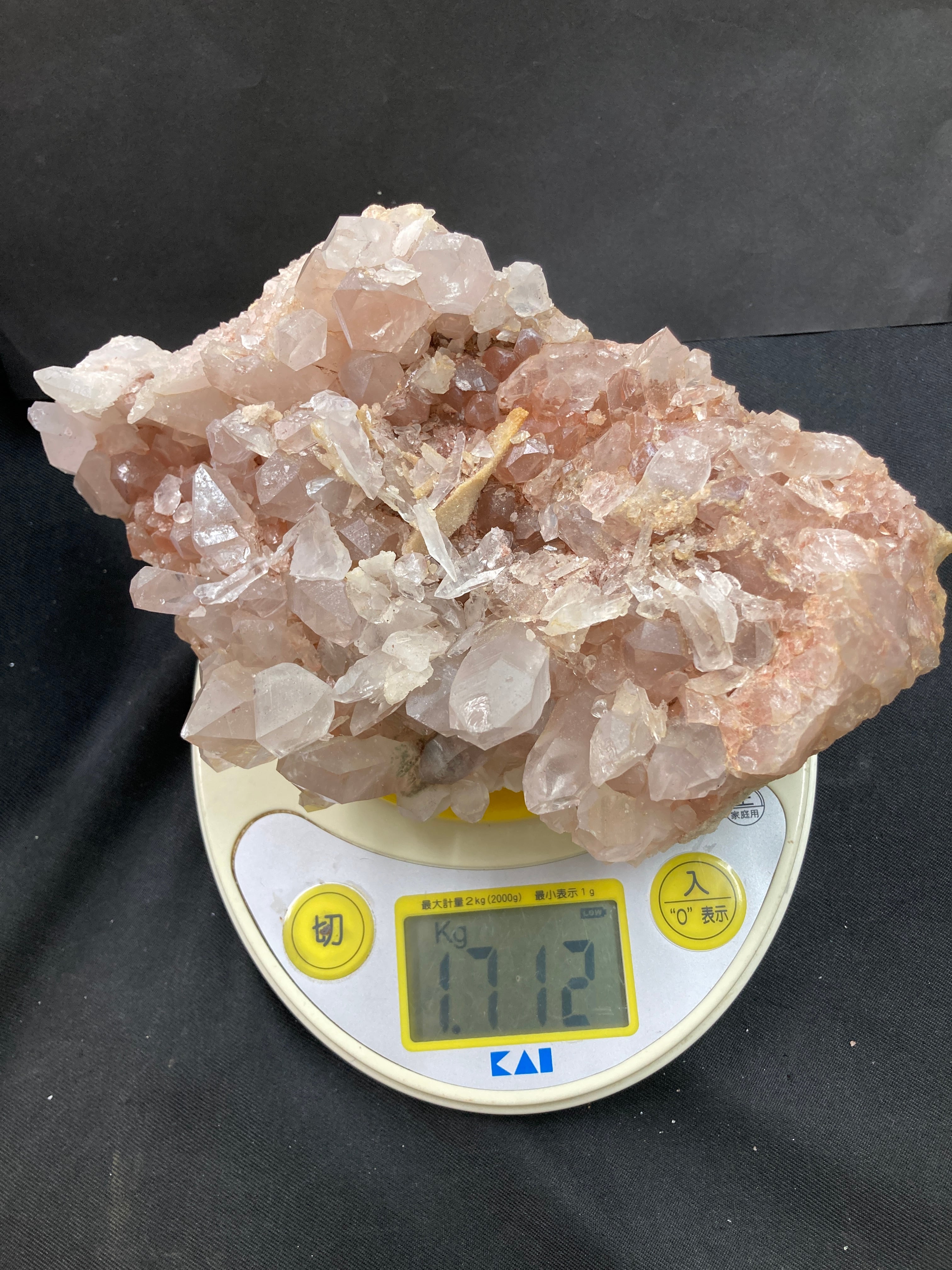 E32518】ヒマラヤ水晶 サマディピンク ヒマラヤ産 マニカラン産 水晶