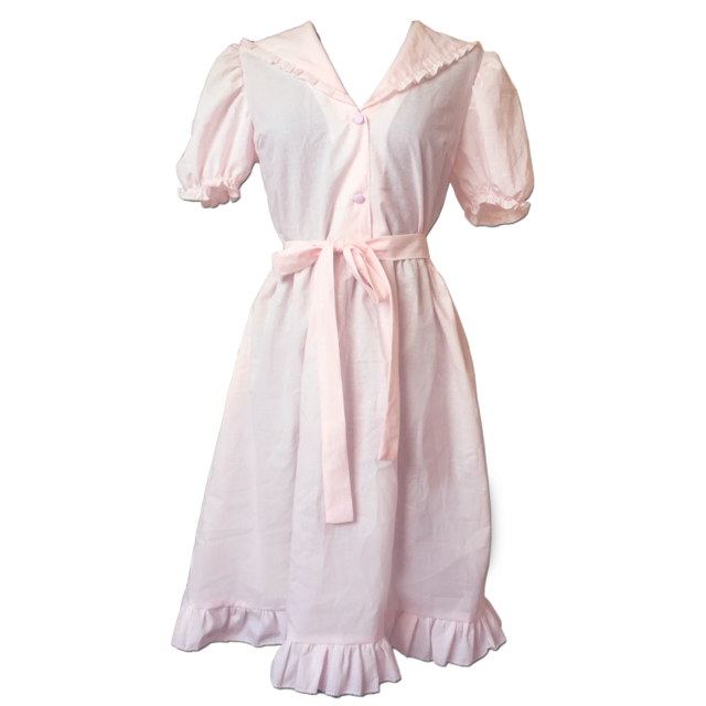 sailor cotton dress pink