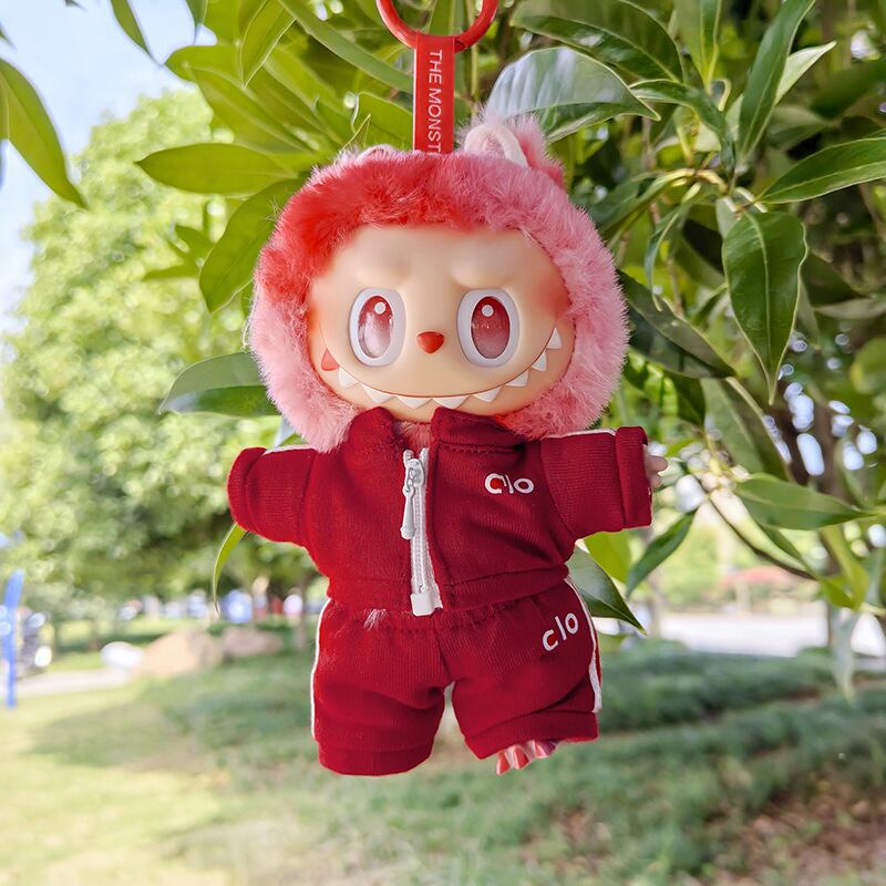 ラブブ 1-3世代対応 スポーツ トップス+パンツ Labubuぬいぐるみ用