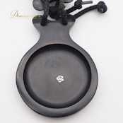 【フラメンコ 小物】ブラック CASTANUELAS DEL SUR パリージョ カスタネット 楽器 黒 ケース付き ダンス 舞台 劇 パーティ