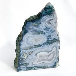 Blue moss agate