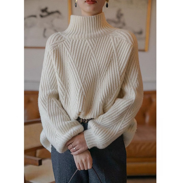 Half Turtleneck Sweater KRE1932