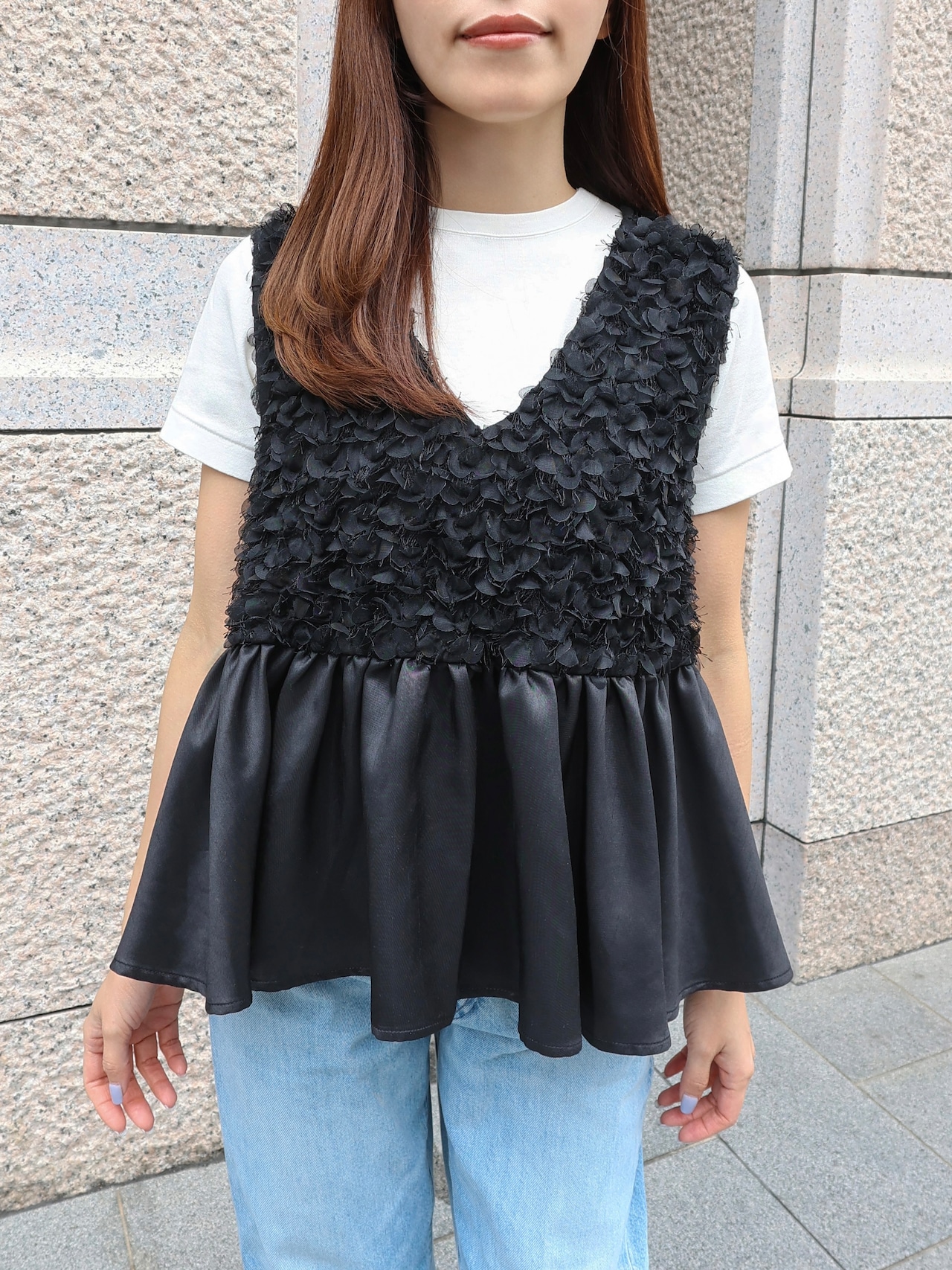 ペタルぺプラムベスト［70021］