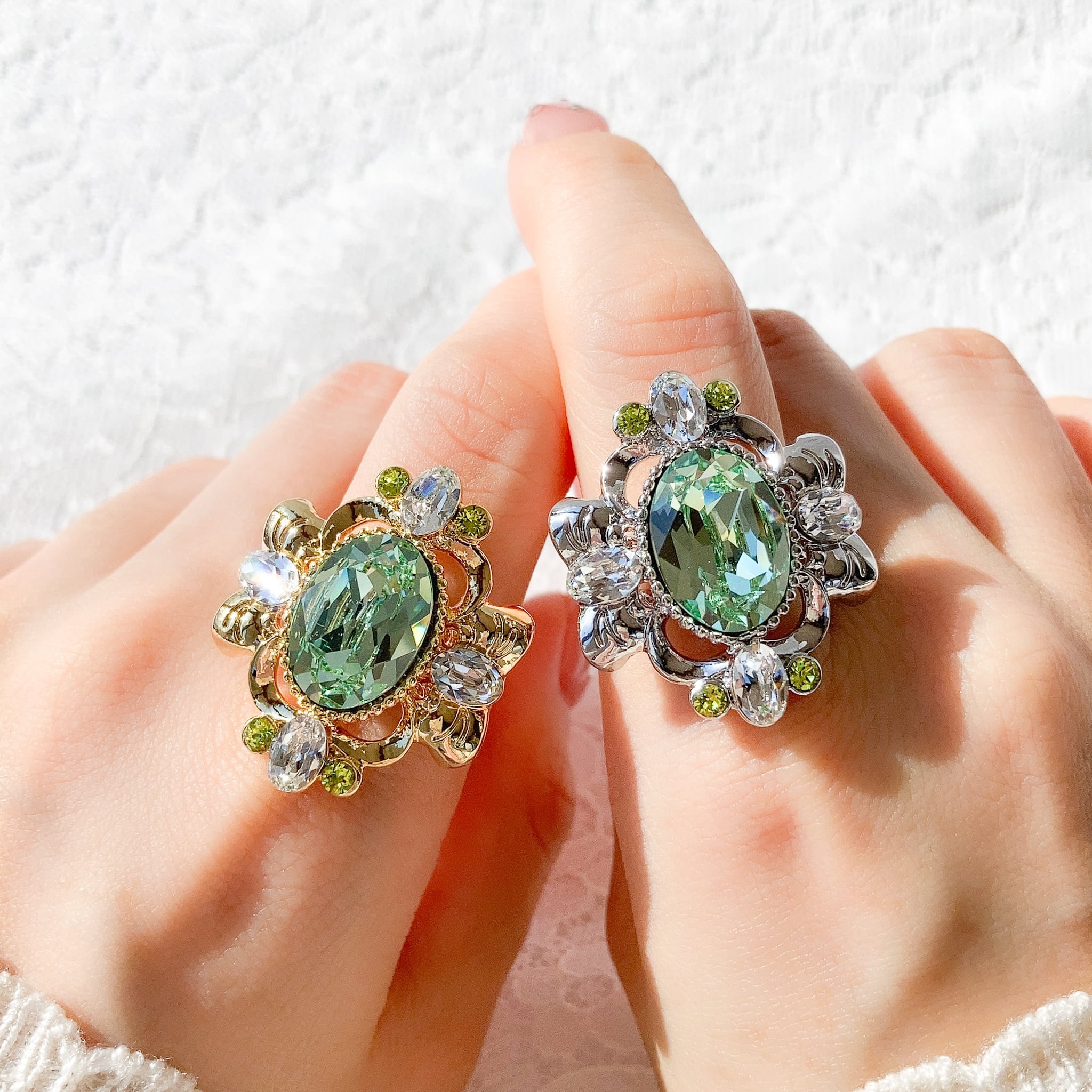 Decorative ring (green) | マルベリコ