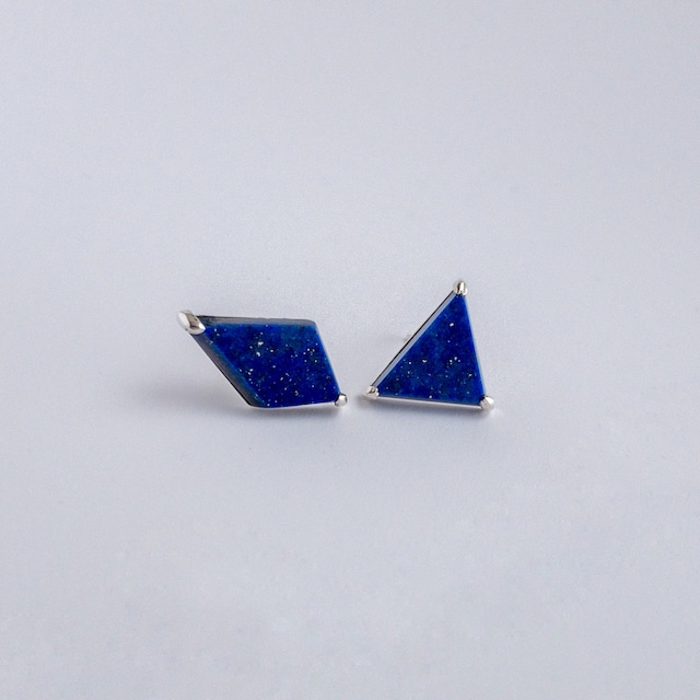 Lapis lazuli & Silver pierce　no.20010