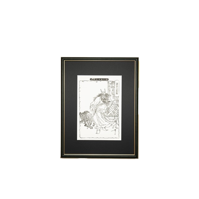 鍾馗（月岡芳年）【 額装済 】