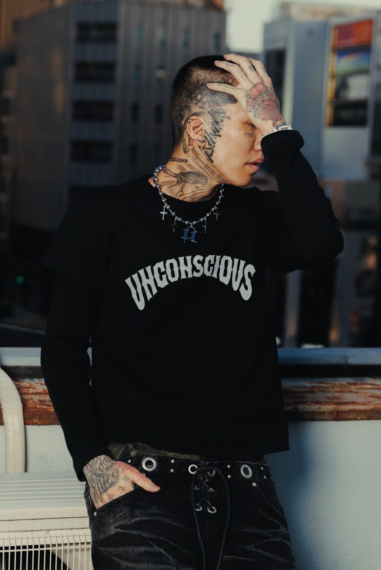 3-Layer Rib LS / Deep Black