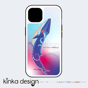 【Kinkadesign】受注生産：強化ガラス仕上げスマホケース_UV印刷