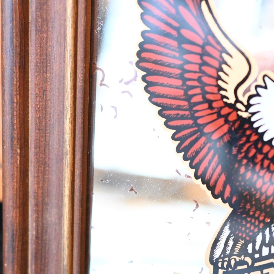 70's Vintage Harley Davidson Advertising Pub Mirror | Button Works