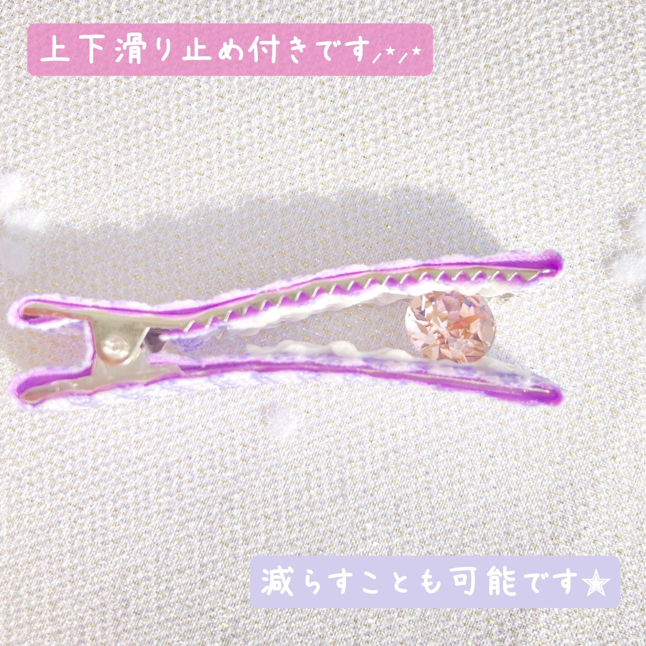 ♥ホログラム シフォンリボンꕤ全2色♥【ベビー キッズ 赤ちゃん ヘア