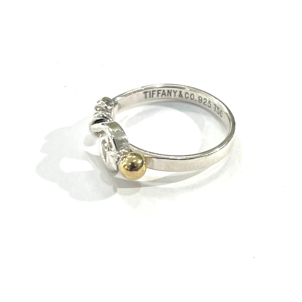 TIFFANY&CO】【14.5号】2678 ティファニー結ツイストフック18kリング