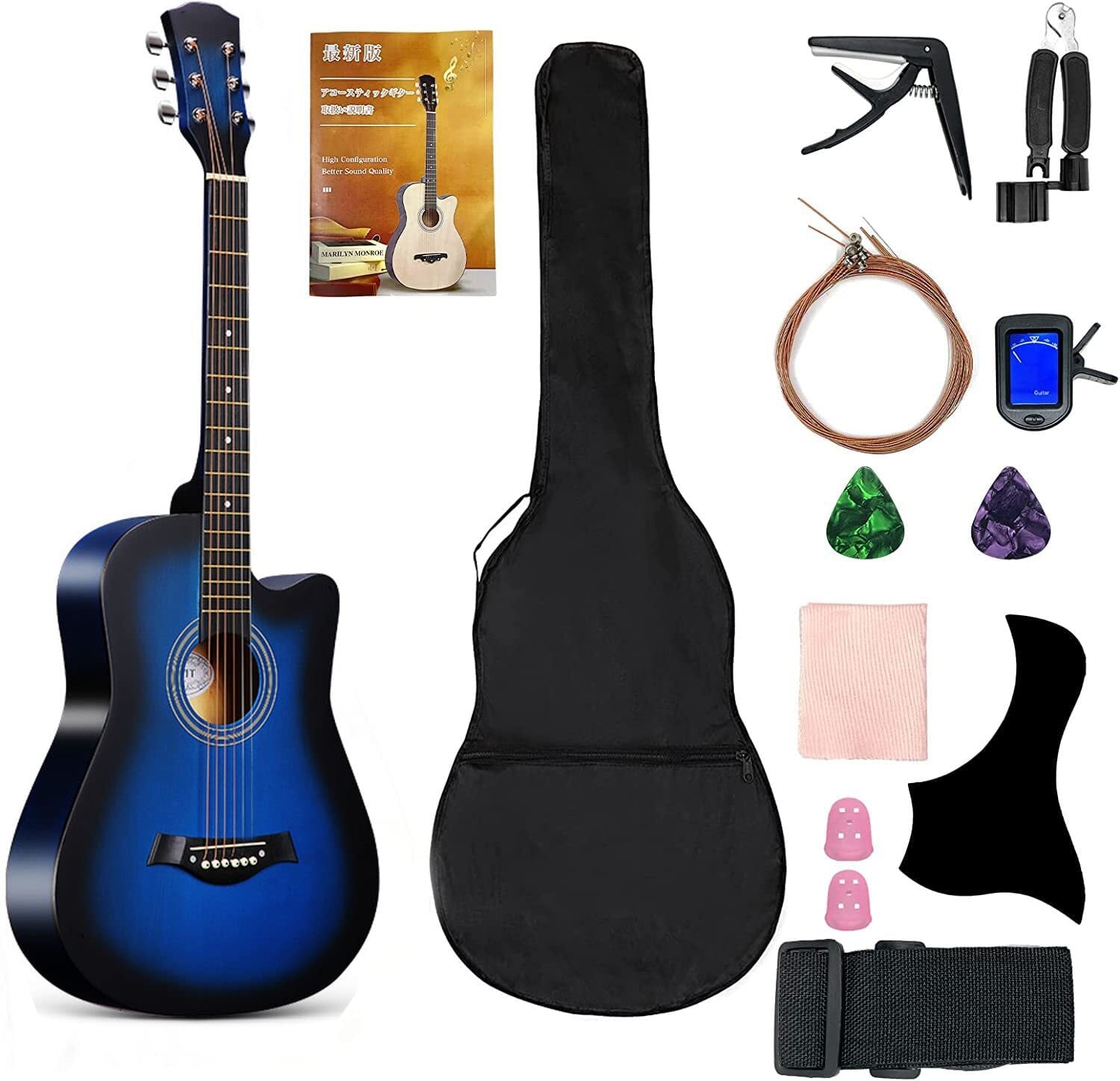 スマートギター サイレントギター 7フレット ブラック トラベルギター