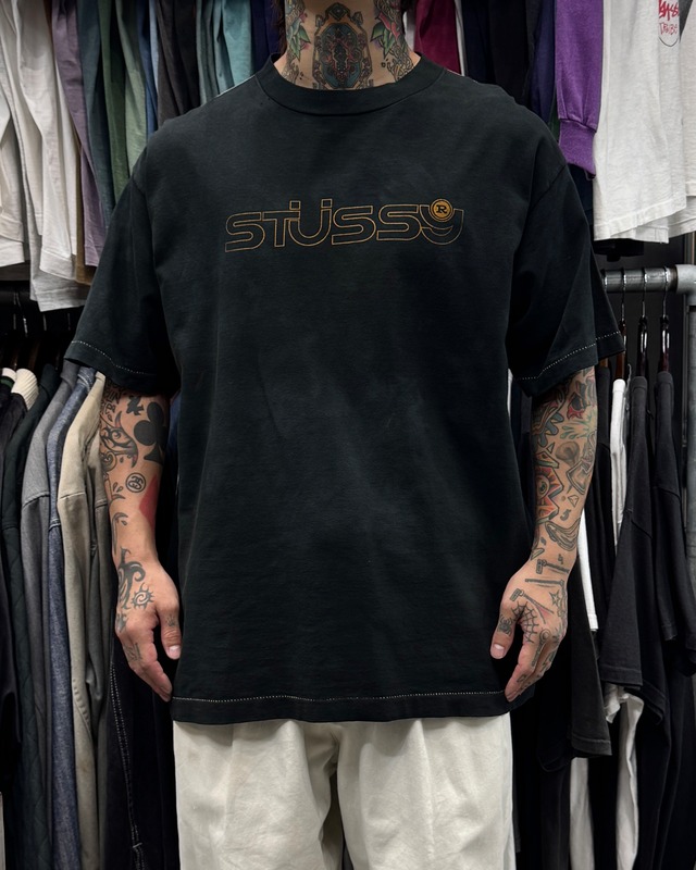 90’s old stussy Design Tee “白タグ”【高円寺本店】