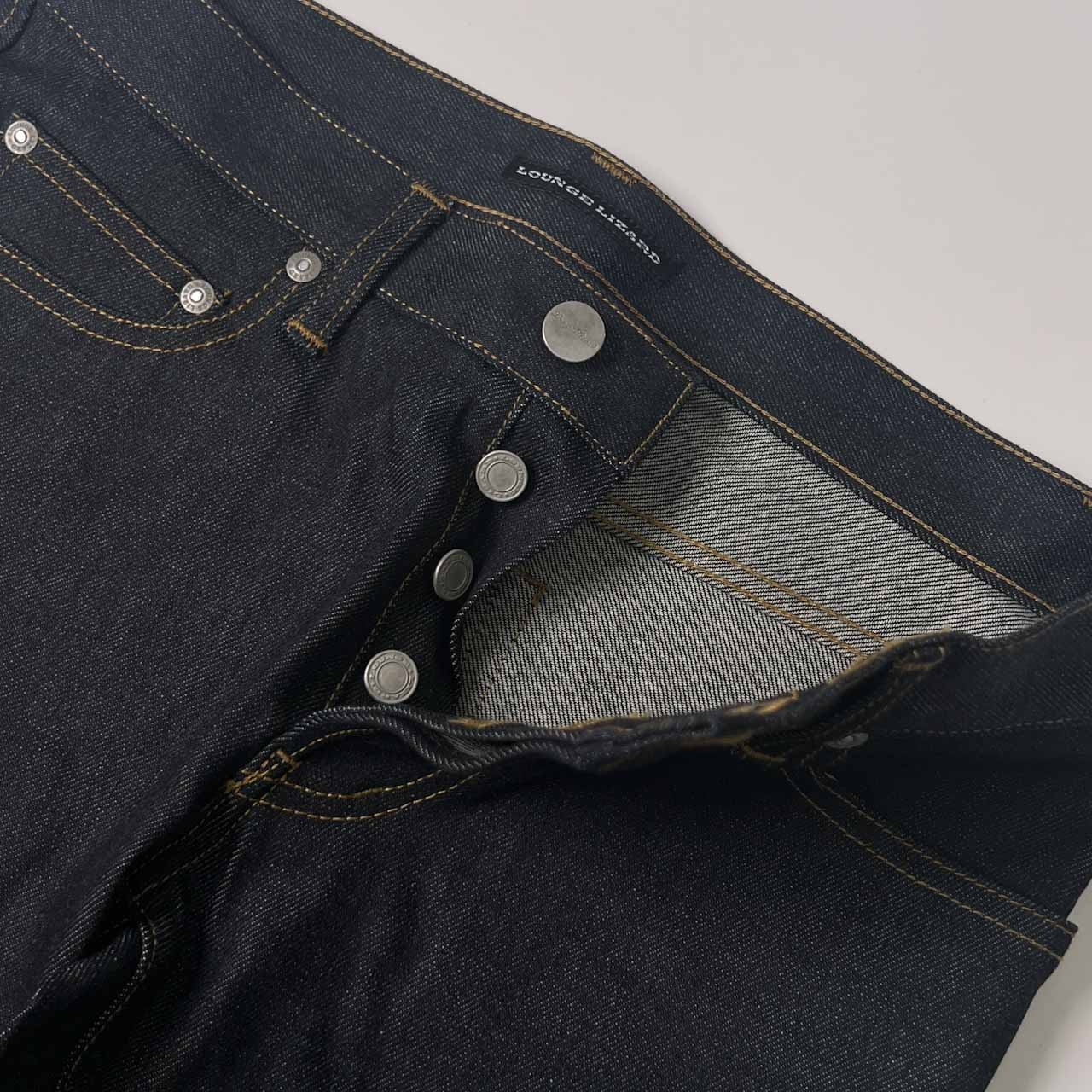 LOUNGE LIZARD ラウンジリザード ボタンフライ デニムパンツ ジーンズ 1/インディゴ メンズ