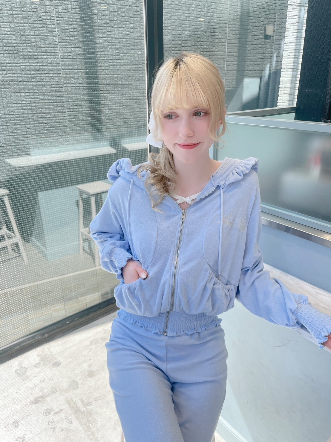 Starry⭐︎パイルシャーリングパーカー | lilLilly official webstore
