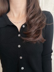 SS マグネットランダムビーズネックレス