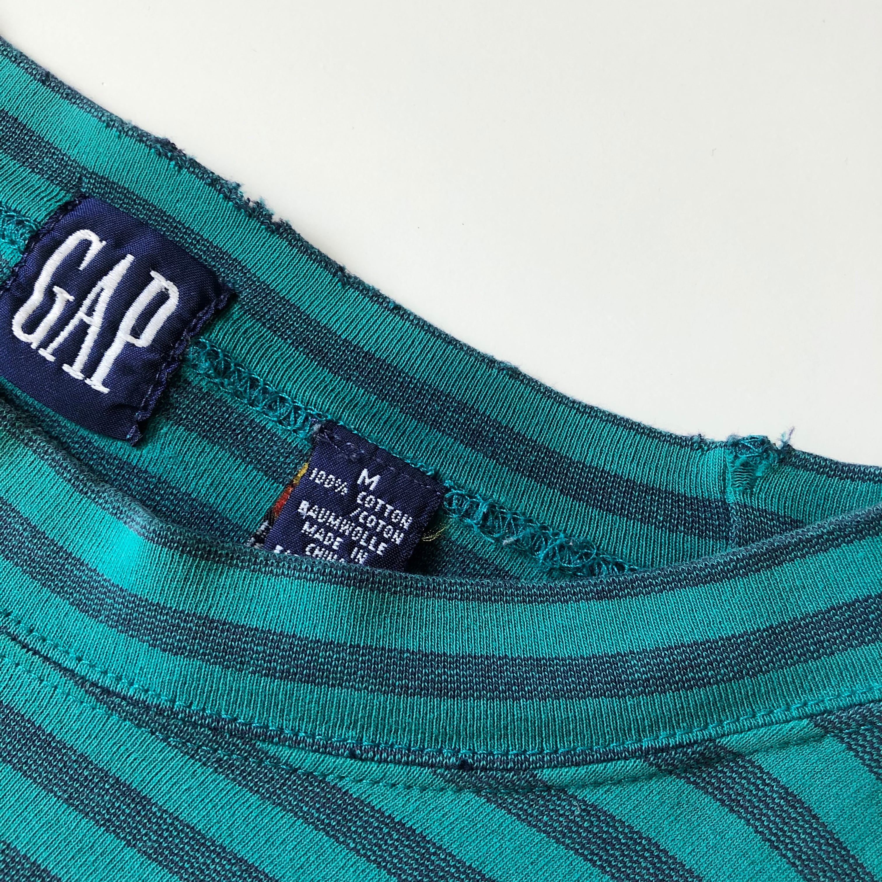 トップス 90's OLD GAP Border L/S Tee MADE IN USA トップス 90's OLD GAP Border L/S Tee MADE IN USA 90'S GAP
