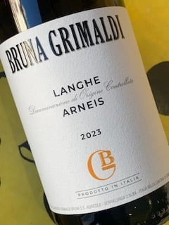 ランゲ アルネイス　2023　ブルーナ・グリマルディ　白ワイン