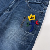 CASTELBAJAC カステルバジャック BIGロゴ入り デニム パンツ ジーンズ サイズ 50 /メンズ