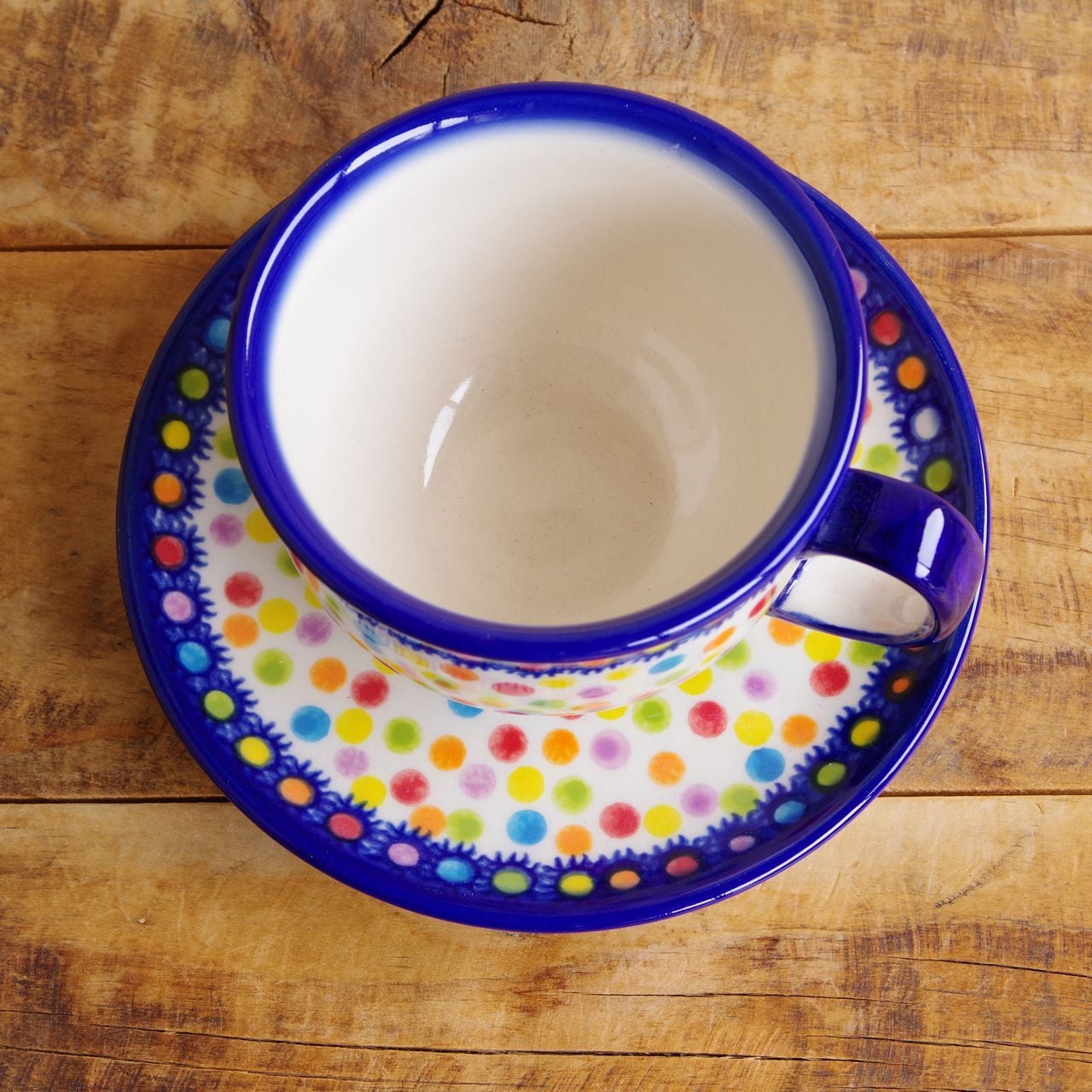 新品】 ポーランド食器 ポーリッシュポタリー コーヒーカップ ソーサー