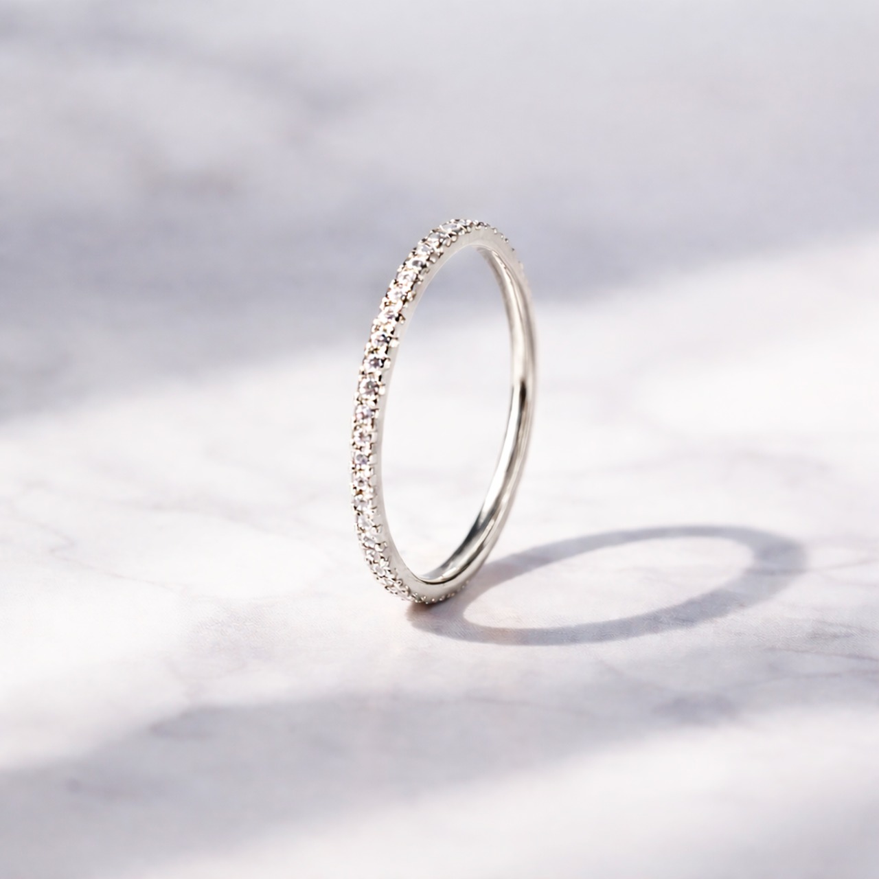 【MICRO】Diamond Half Eternity Ring