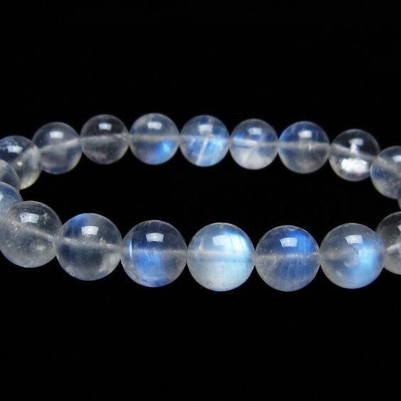 ムーンストーン ブレスレット 10mm 一点物 メール便可 [M便 1/10] 111-44554