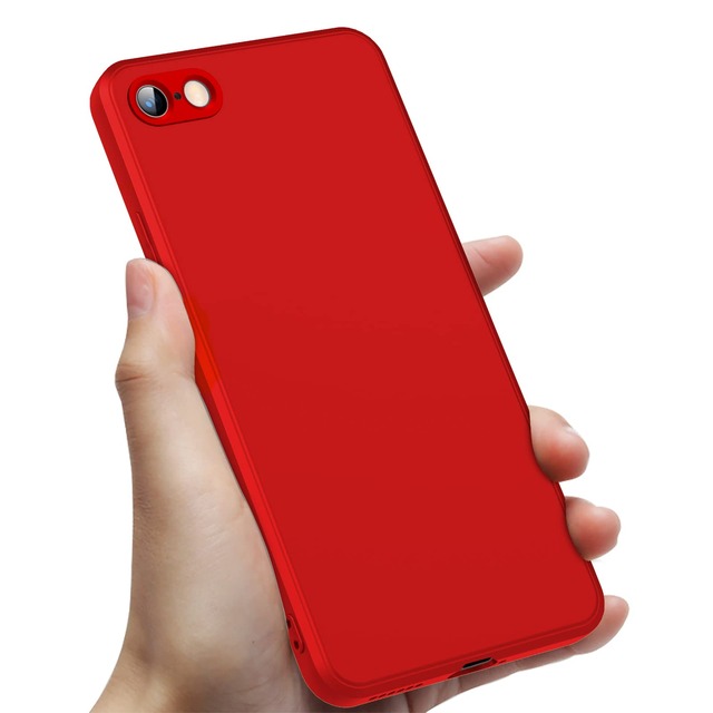 DUTZNZ 対応 IPhone SE2 / SE3 / 7 / 8 用の ケース 耐衝撃 薄型 スリム シリコン iPhone 第3世代 レッド