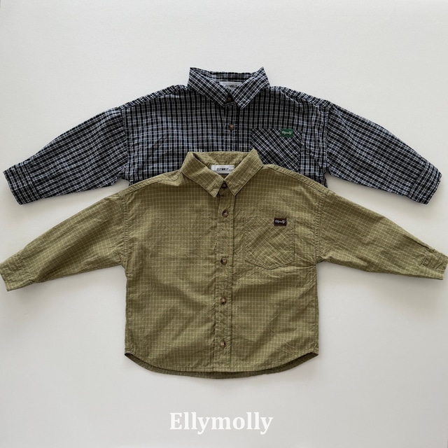 【取寄】elly molly|maison check shirt|メゾンチェックシャツ|5-19|kids&jr|26 autumn
