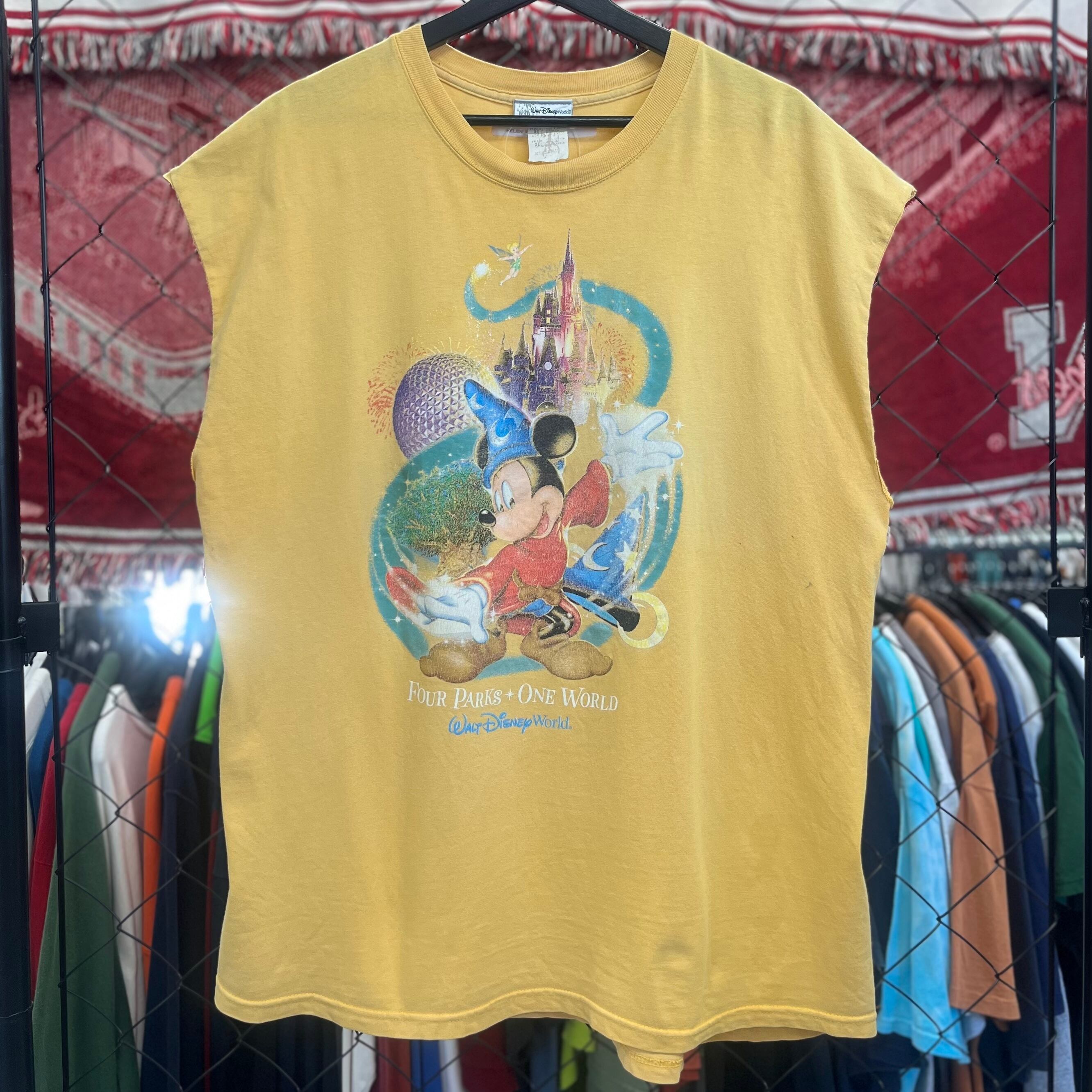 90s ミッキーマウス ファンタジア Tシャツ ディズニー ビンテージ Lサイズ