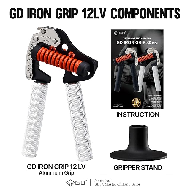 GD) IRON GRIP 80 Light ハンドグリップ (25~80kg) 握力トレーニング
