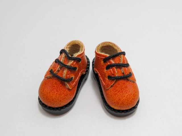 ドール用　靴　革靴 ライトブラウン（019）