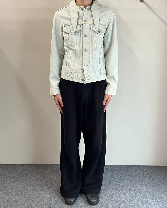 【2017/AW BALENCIAGA】deformed collar denim jacket