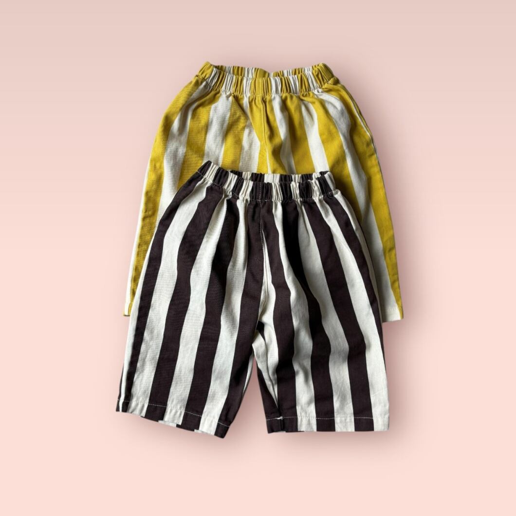 《送料無料》予約:バナナキックストライプパンツ【pepper】
