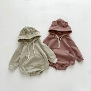 【秋作】フーディーロンパース　全2色