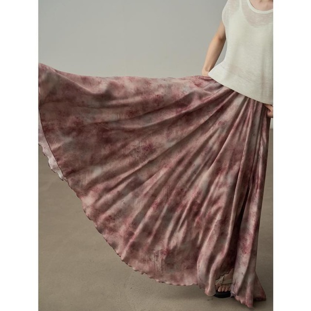 airy draped long skirt
