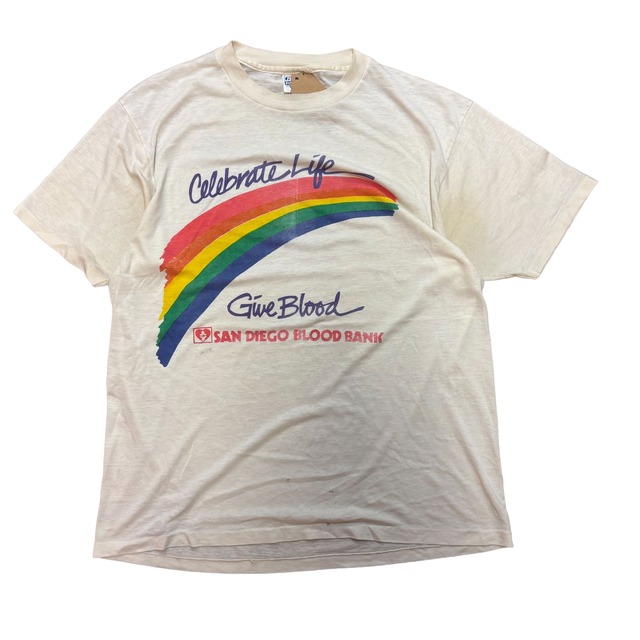 【90s】Hanes Rainbow T-Shirts XL