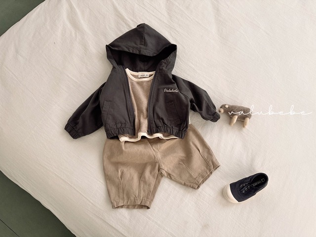 [即納S]≪valubebe≫dart cut pants beige (kids)67