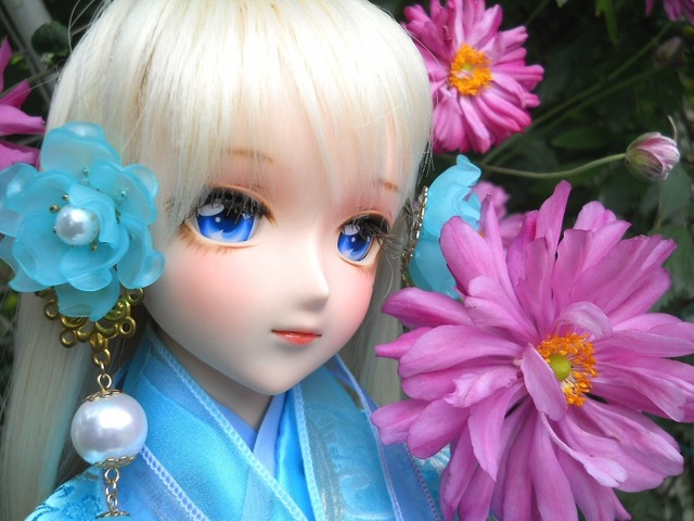 22mm レジンアイ　龍神の眼差し<まなざし>　青　通常アイ　 #6